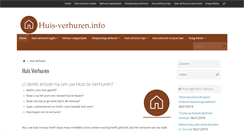 Desktop Screenshot of huis-verhuren.info